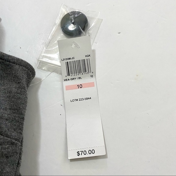 London Style Black Gray Career Sheath Midi Dress 10 - Picture 9 of 13